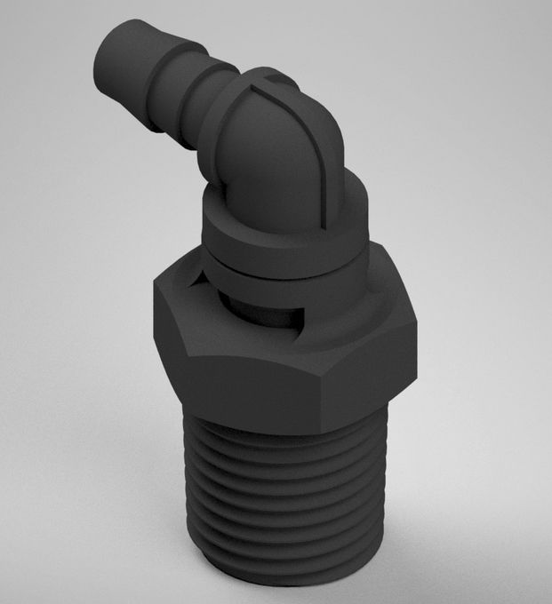 Pneumatic fitting F32548 series AIR Logic threaded / barbed / 90