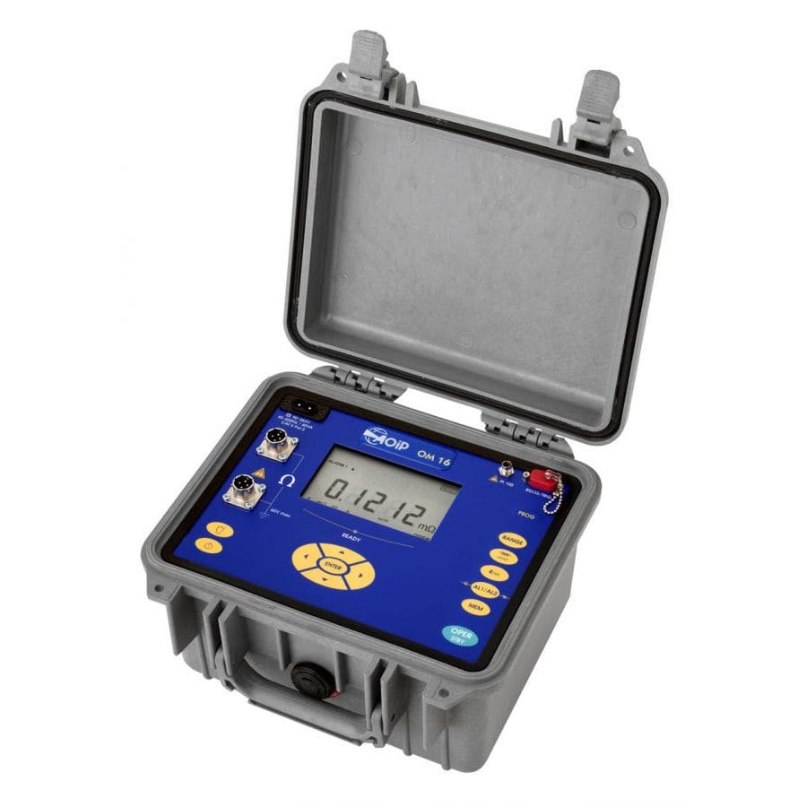 Digital ohmmeter OM 16 AOIP portable / 4wire / batterypowered