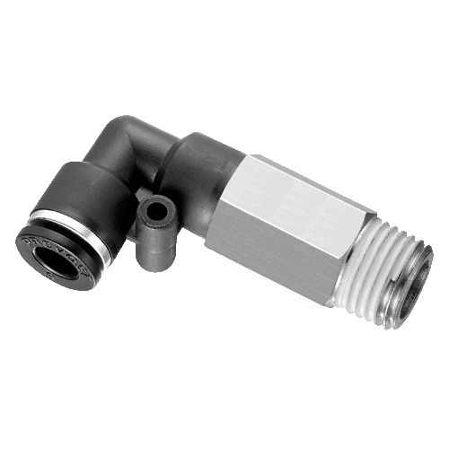 Rpc R4997 Pneumatic fitting - RPC LR series - Prevost - threaded / push-in / 90 ...