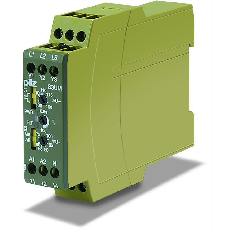 Voltage monitoring relay PMDsrange PILZ current / temperature