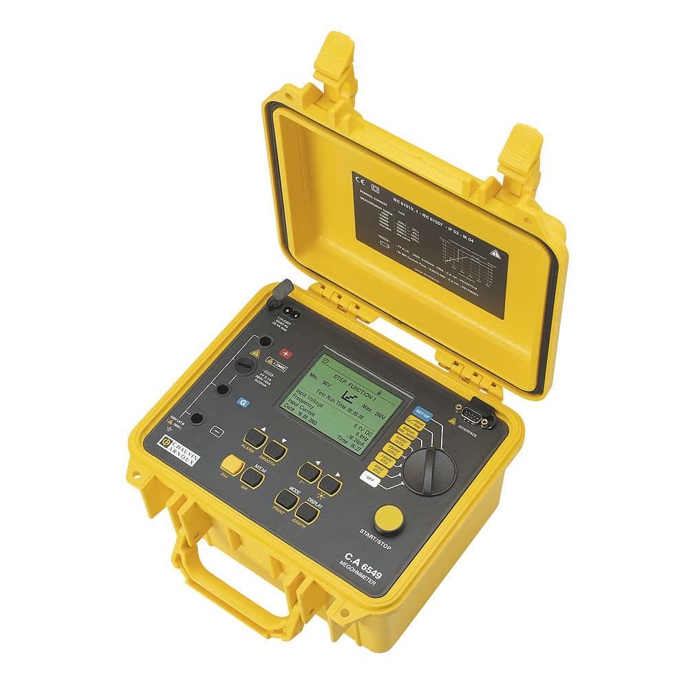 Insulation tester - CA 6549 - CHAUVIN ARNOUX - voltage