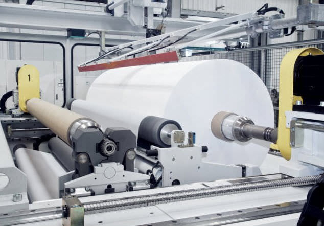 Plastic film unwinding/rewinding line - SML Maschinengesellschaft