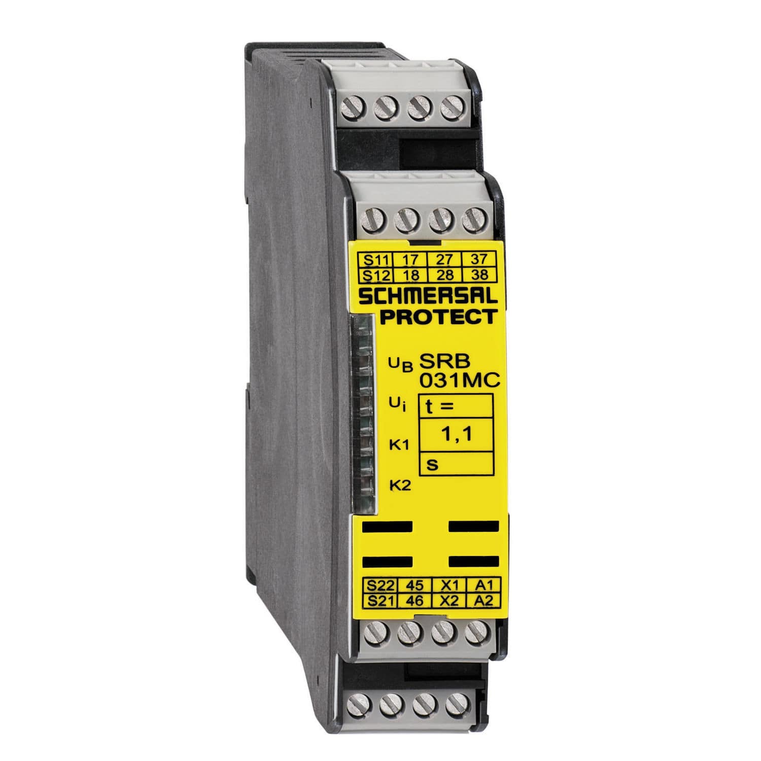 Light curtain safety relay - SRB031MC series - SCHMERSAL - DIN rail