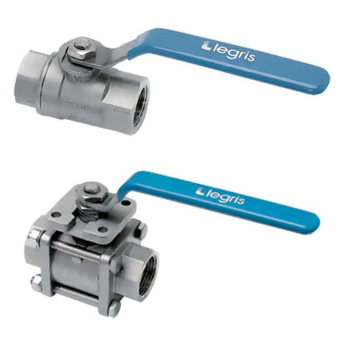 Ball valve 0465 0413 Parker Legris lever / pneumatic / for water