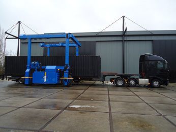 Rubber-tired gantry crane - LM40 - Tracta - for prefabrication sites