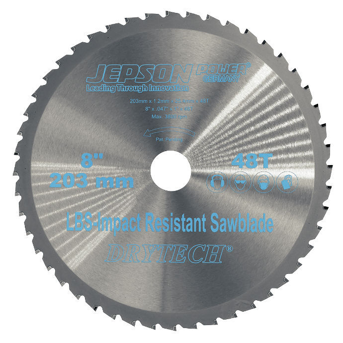 Cutting saw blade - LBS - JEPSON POWER - carbide / for metal / shock ...