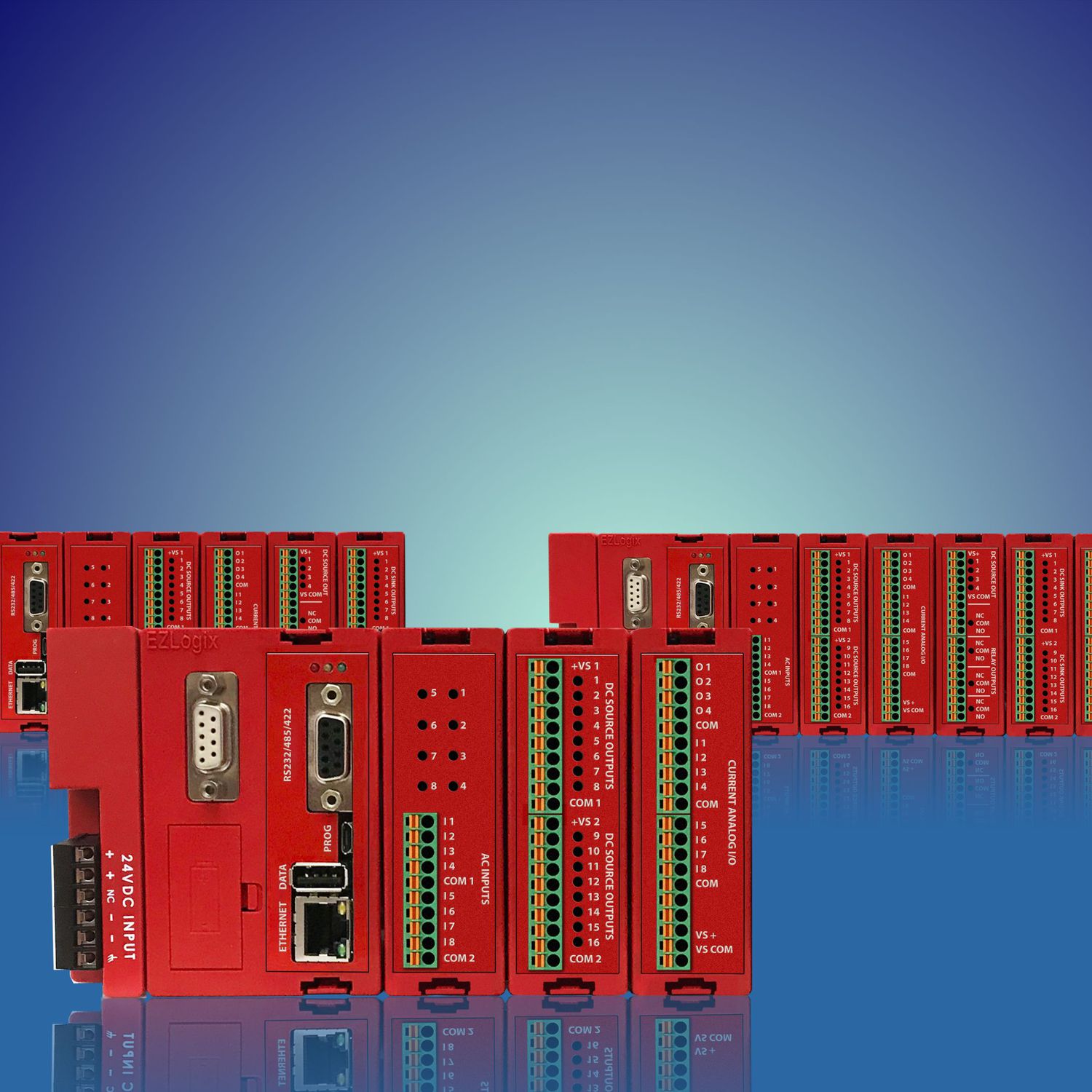 Compact PLC EZRack UTICOR Automation GmbH DIN rail / relay