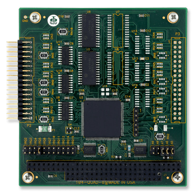 Digital input card 104QUAD8 ACCES I/O Products, Inc. 4channel / 6channel digital input