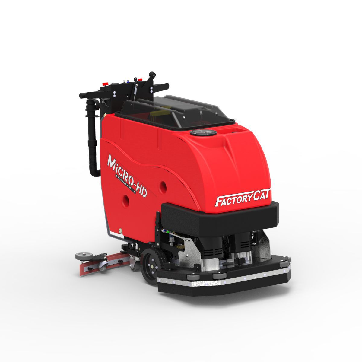 Walk Behind Sweeper Scrubber Dryer Battery Powered Micro Hd