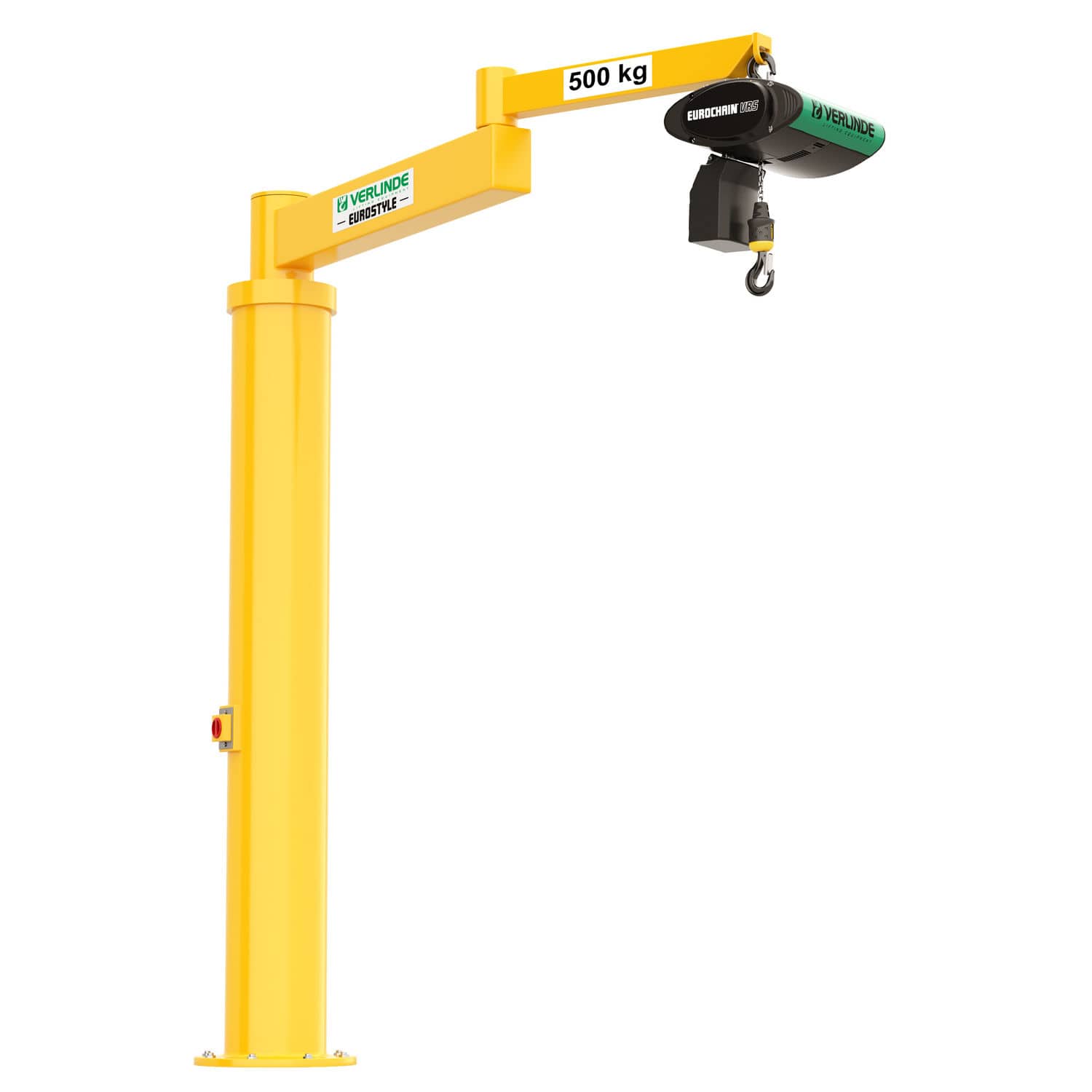 Pillar jib crane EUROSTYLE Templier TC series VERLINDE ceiling