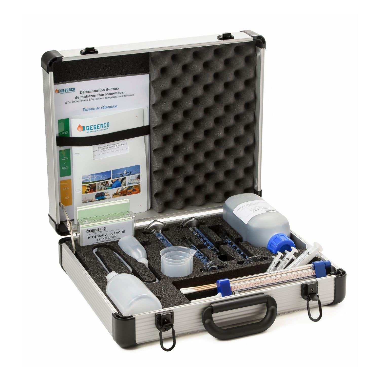 Engine oil test kit STM1 GESERCO acidity / dilution / manual