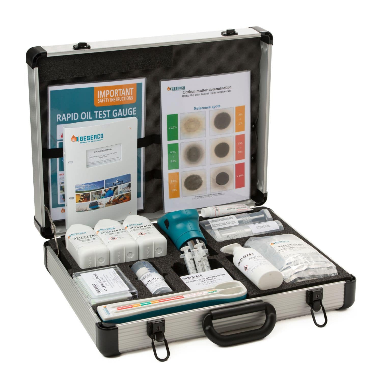 Engine oil test kit LubTest Professional™ GESERCO alkalinity