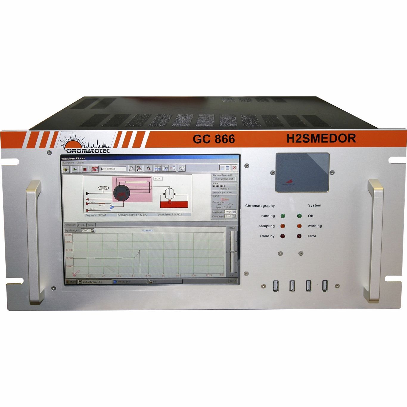 Gas chromatograph H2S MEDOR CHROMATOTEC laboratory / FID