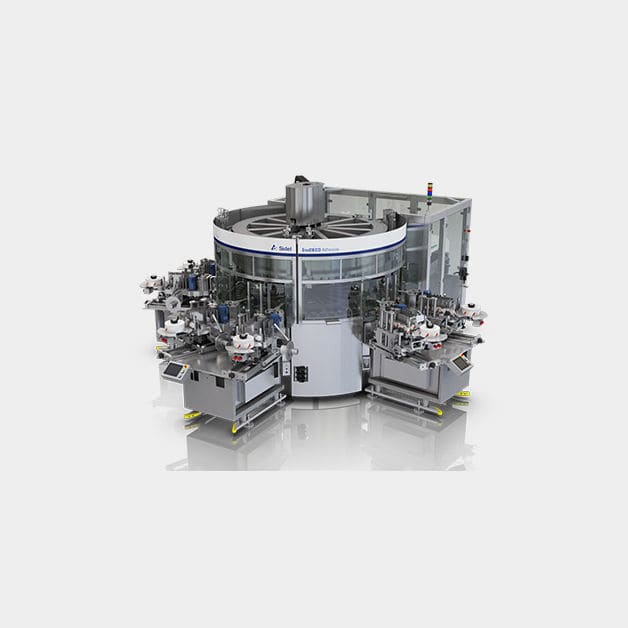 Ediko Labelling Machine Automatic labeler - EvoDECO Adhesive - SIDEL - for bottles / side / for ...