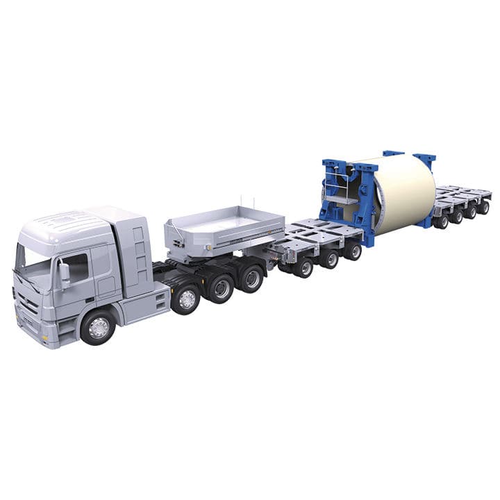 6-axle+ trailer - RA 2 - Goldhofer - towed / for industrial materials / for  windmill towers