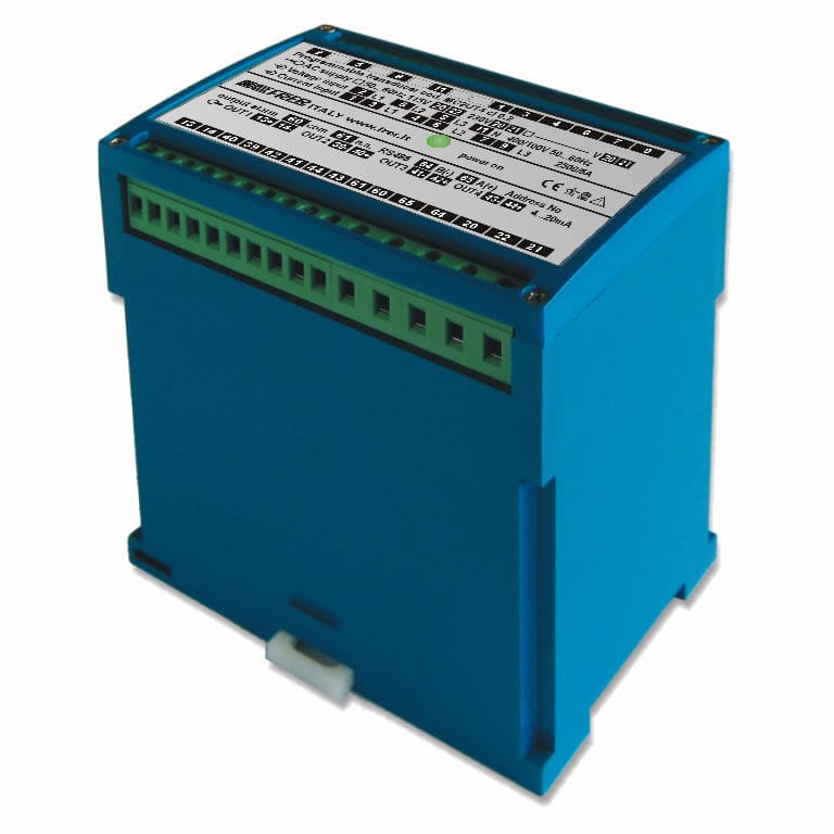DIN rail power transducer MCO series FRER threephase / singlephase