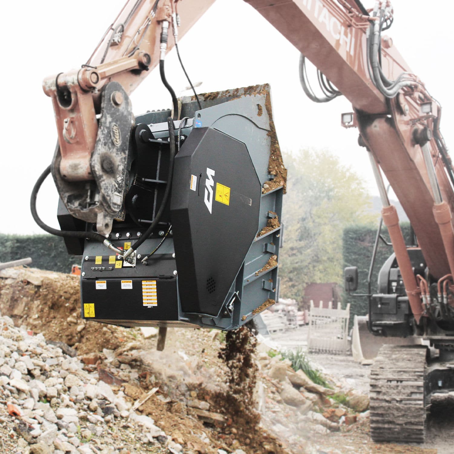 Crusher bucket CBF 90 CM Srl for excavators / for loaders / for