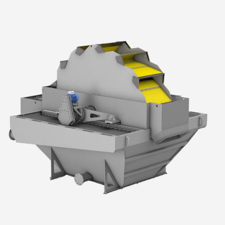 Drainage screener Binder+Co AG construction / linear vibrating / for bulk materials