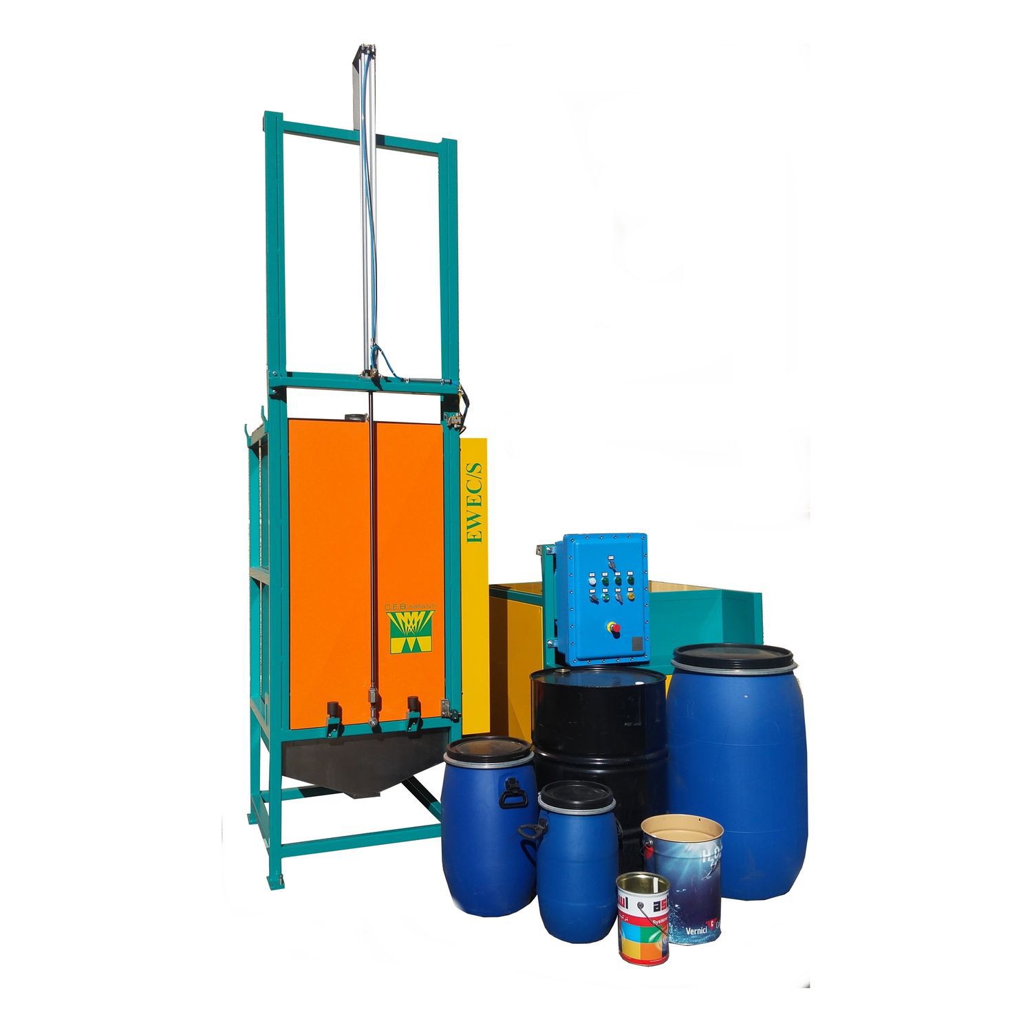 Water washing machine EWEC series C.E.B. IMPIANTI S.r.l. solvent / for drums / inox