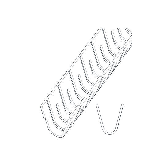 Compression spring V series HELICAL flat wire / stainless steel