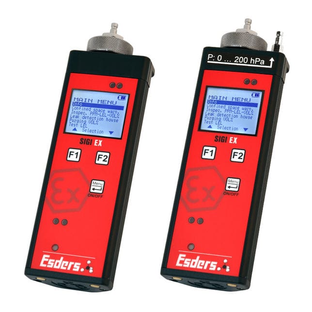 Flammable gas detector Sigi EX Esders portable / rugged / with