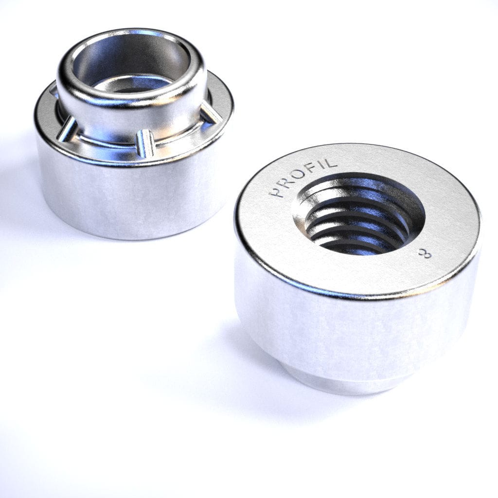 Rivet nut RSN™ series PENN Engineering aluminum / galvanized / CFRP