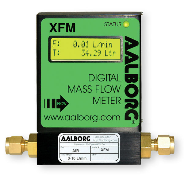 Thermal mass flow meter XFM Instruments for gas / inline