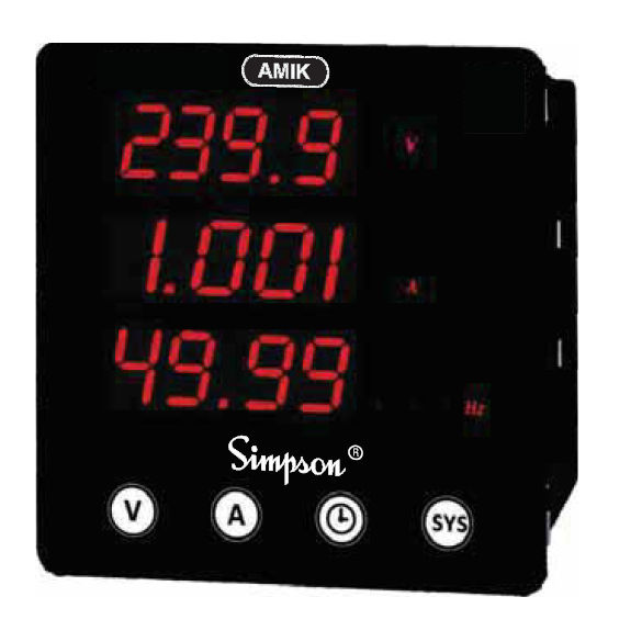 Electrical parameters measuring instrument - Amik series - Simpson - AC ...