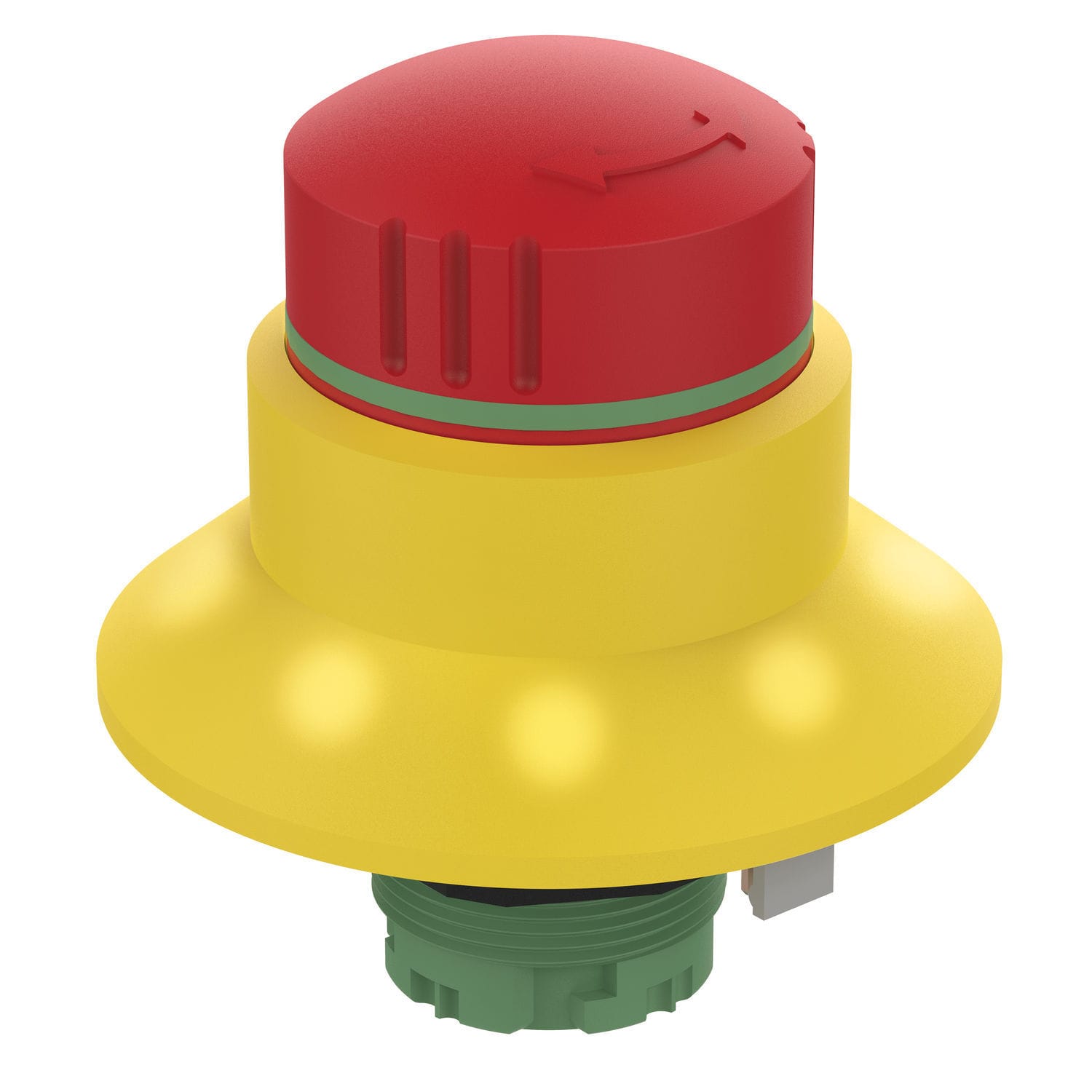 Emergency stop pushbutton switch NHT04D ELOBAU rotary / control