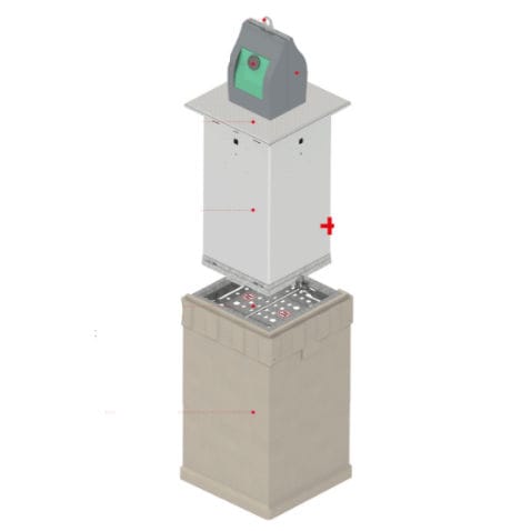 Steel waste container - M4 - SULO Umwelttechnik GmbH - industrial waste