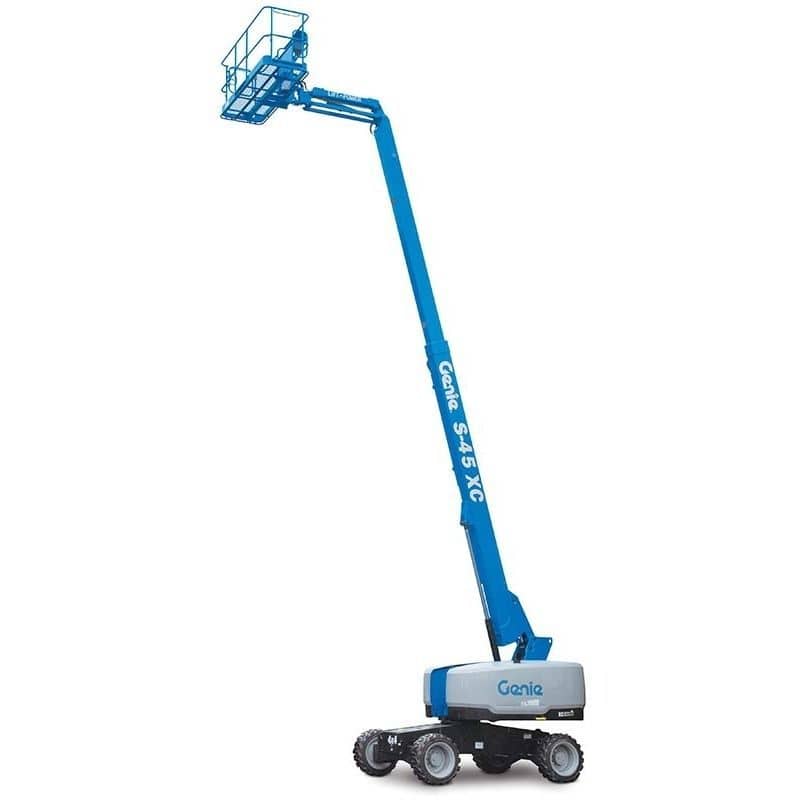 Track telescopic boom lift S45 series Genie diesel engine / for