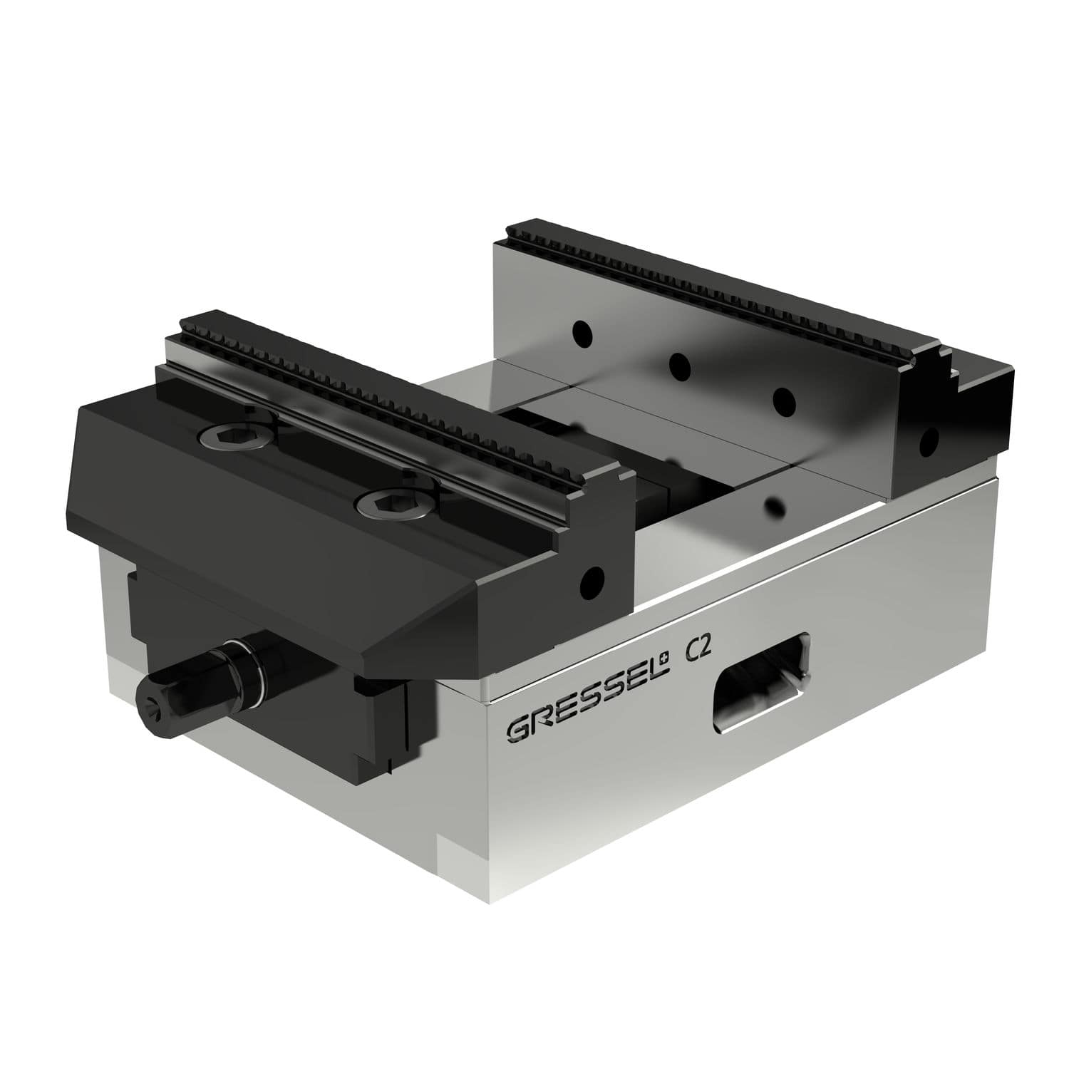 Centerclamping vise C2 grip series GRESSEL for machine tools