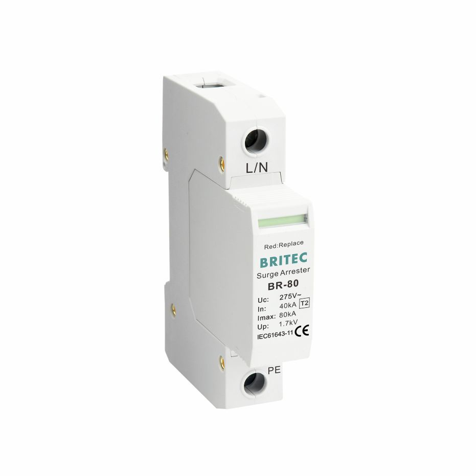 Type 2 surge arrester - BR-80 1P - Britec Electric Co., Ltd - class II ...