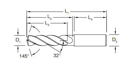 53113 0.2031 Cutting Dia 3 Overall Length 0.2031 Shank Dia Carbide UNCoated 13/64 Drill 3FL 1.75 Length of Cut Kyocera SGS Precision Tools 53113 0.2031 Cutting Dia 3 Overall Length 0.2031 Shank Dia Carbide UNCoated 13/64 Drill 3FL 1.75 Length of Cut Kyocera SGS Precision Tools