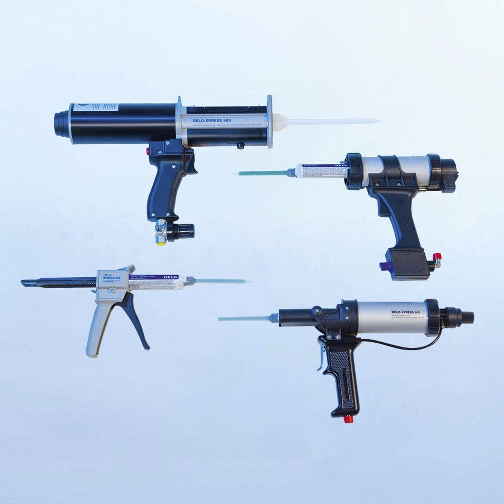 Dispensing gun DELOXPRESS DELO Industrial Adhesives glue