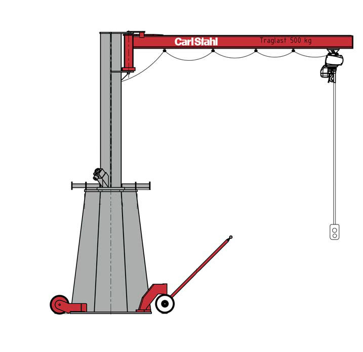 Mobile Jib Crane / Electric / Articulated - WK1 Series - Carl Stahl GmbH