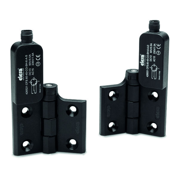 Corner hinge CFSQ ELESA technopolymer / stainless steel / steel