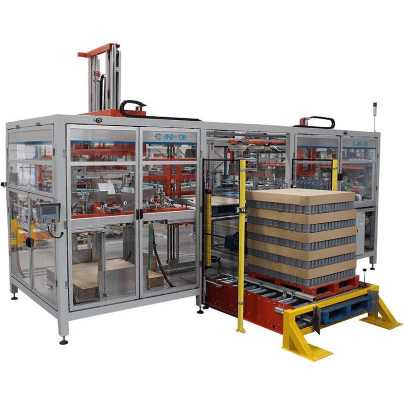 Layer palletizer - ECAM-E-PFC - AND & OR - tray / bottling industry ...