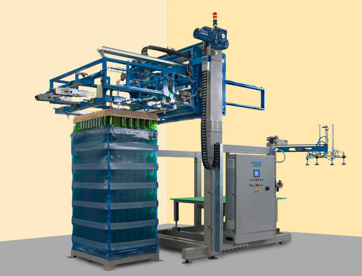 Layer depalletizer TATO SWEEP 20 MAS PACK for glass containers