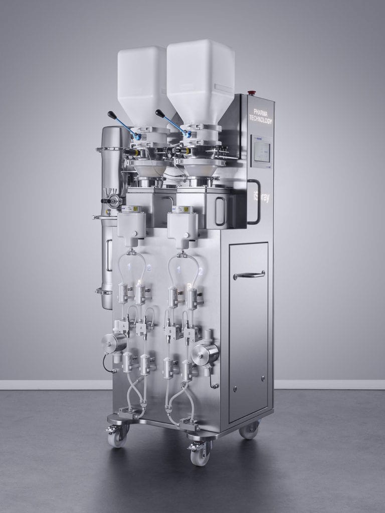 Spray lubrication system iSpray Pharma Technology continuous