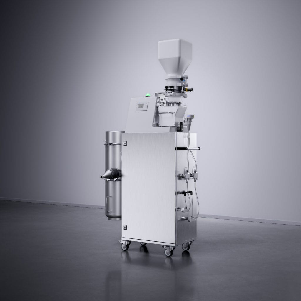 Spray lubrication system eSpray Pharma Technology electric