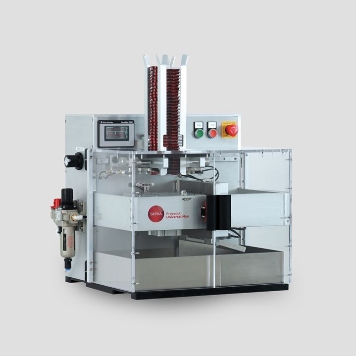 Automatic deblister machine - PressOut Universal Mini - Sepha Ltd.