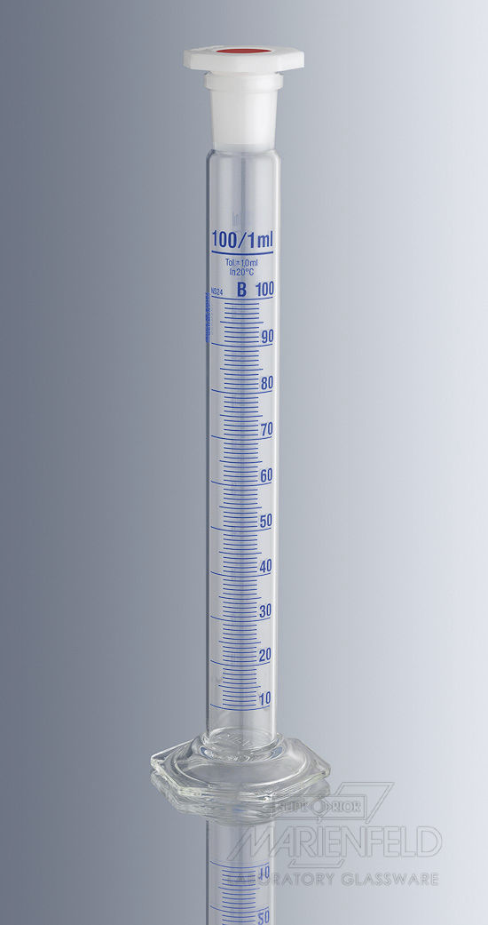 Plug Hole Graduated Cylinder 0 2 10 Ml Paul Marienfeld GmbH Co KG