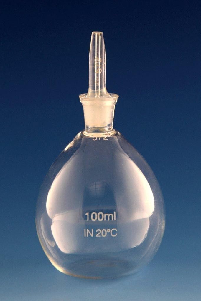 Glass pycnometer - 10 - 100 ml - Dixon Glass Ltd
