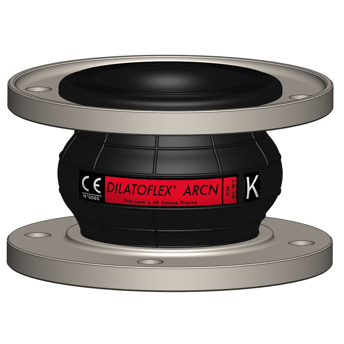 Rubber pipe expansion joint K series SumiRiko Industry France SA.S