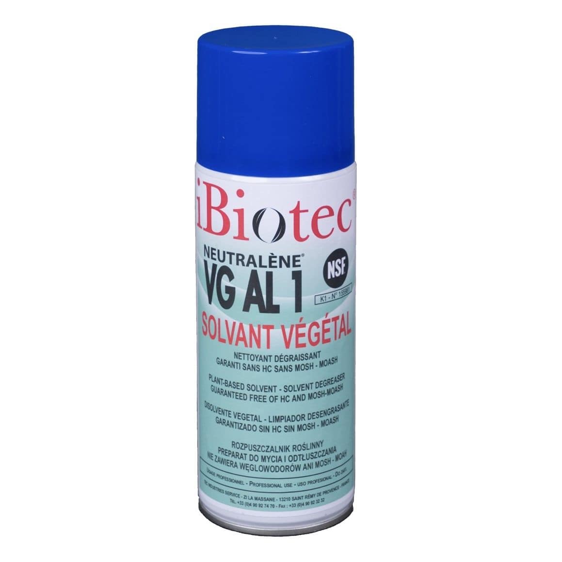 Solventbased cleaning solvent NEUTRALENE® VG AL1 TEC INDUSTRIES