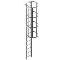 Ladder with safety cage - All industrial manufacturers