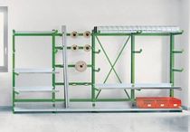 Storage warehouse shelving / for long items...