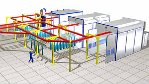 enclosed paint booth