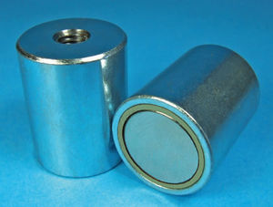 NdFeB magnet / deep pot holding / with internal thread